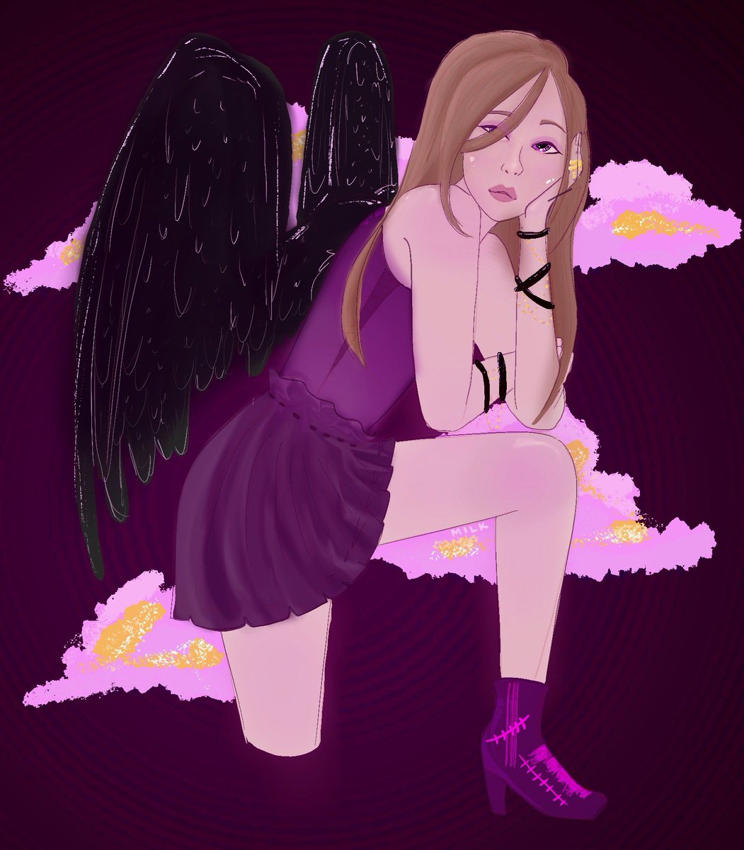 I did this digital piece the other day, really goes to show how much my style has changed #ArtistOnTwitter