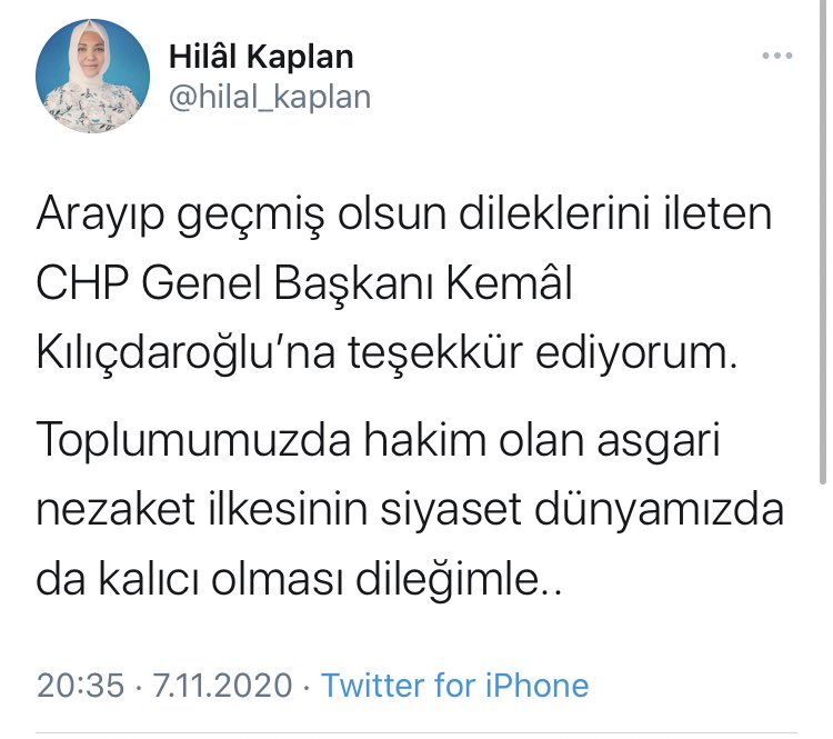 Caglar Cilara On Twitter Chp Lideri Kemal Kilicdaroglu Koronaviruse Yakalanan Sabah Yazari Hilal Kaplan I Arayarak Gecmis Olsun Dileklerini Iletti Https T Co Uusyken7cj