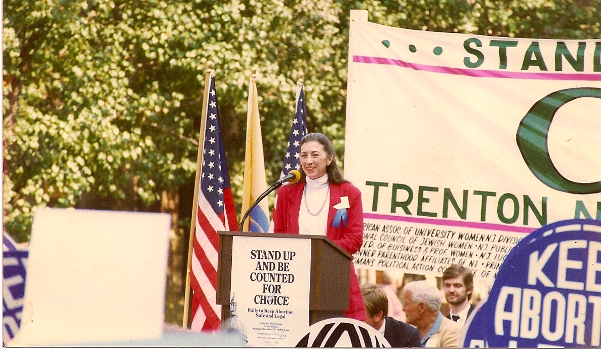 A short story: a lesson I learned about victory, and about activism, from my Mother, Frances Avallone, State Coordinator of New Jersey Right to Choose for over two decades. Here she is. Doing her thing. In the late eighties/early nineties, I think. 1/?