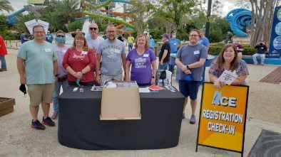 acesouthcentral's tweet photo. ACE Day at @SeaWorldTexas event check-in - #RideWithACE @aceonlineorg https://t.co/qlEqdRTMXD