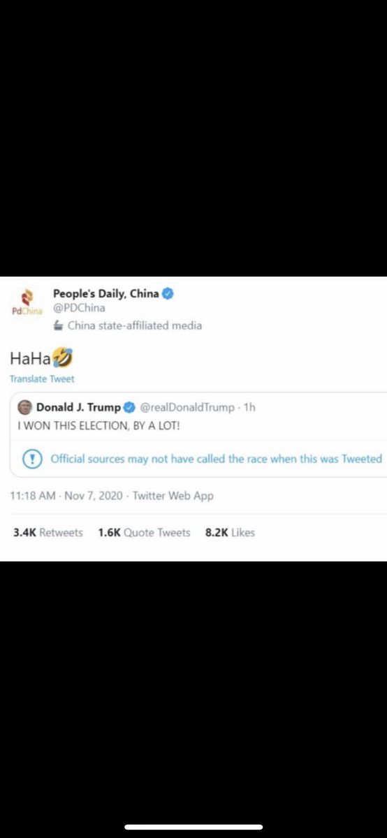 DovePatriot's tweet photo. Biden is President = Celebrations have begun in China https://t.co/FJVdy3G8td