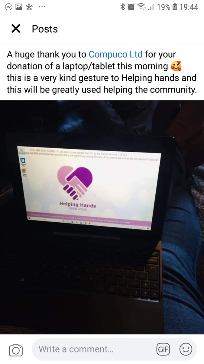 Still urgently looking for laptops and printers please for our safegaurding team and work phones as must use separate software to handle confidential files on multi agency cases.

#communitysupport  #socialcarework  #HelpUsHelpYou  #safeguardingteam  <a href="/HandsArms/">Helping Hands Open Arms New Forest And Surrounding</a>