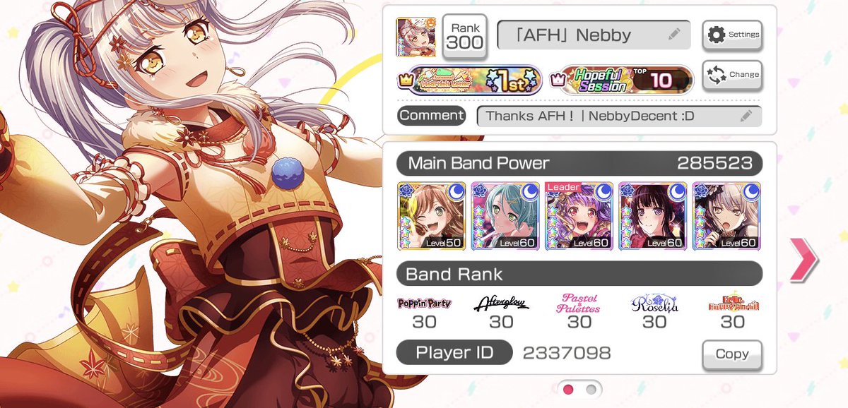 StoneColdNebby's tweet photo. 🍂🍁Autumnal Heartfelt Letter🍁🍂
 🥇1st Place - 17301026pts🥇

TLDR; 

This is my first time tiering high, and while it wasn't the best, I am still proud of what was accomplished. Thought I'd never been able to do this, and I can't thank AFH enough for all the support.🤗NebbyBad https://t.co/23ppYD3MdF