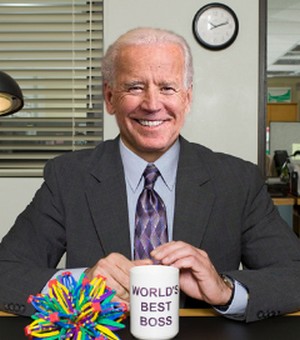 SephoraSwan's tweet photo. The (oval) office, season 46, starring the guy from Scranton. Coming soon (That's what she said). #Election2020 https://t.co/hzXGVLSzxg