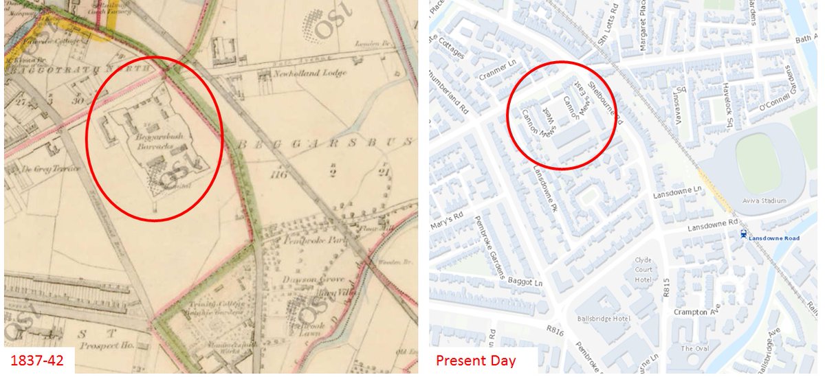 Beggars Bush Barracks, Haddington Rd – Not much Discovering taking place these days, but I managed to take in the former Barracks of Beggars Bush, home of the Labour History Museum, the  @NatPrintMuseum, & site of the execution of one of the more enigmatic characters (1/8)