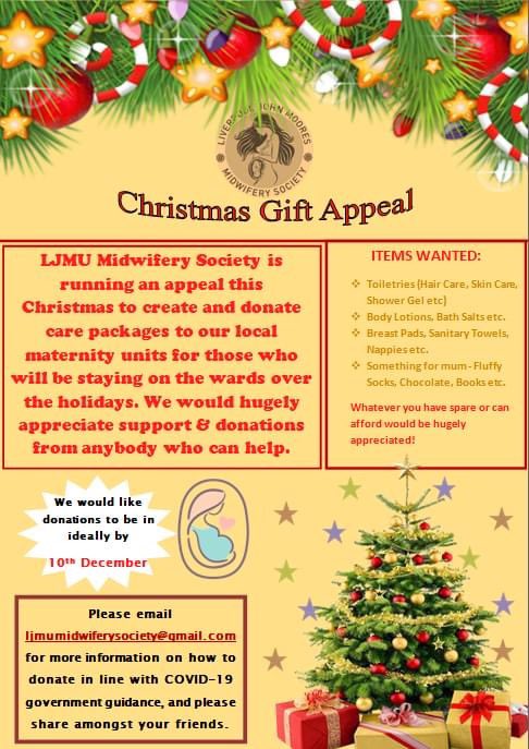 This year we are asking for donations for the maternity units LJMU students are placed at please read the poster for information and how to get involved #ljmu #midwifery #midsoc