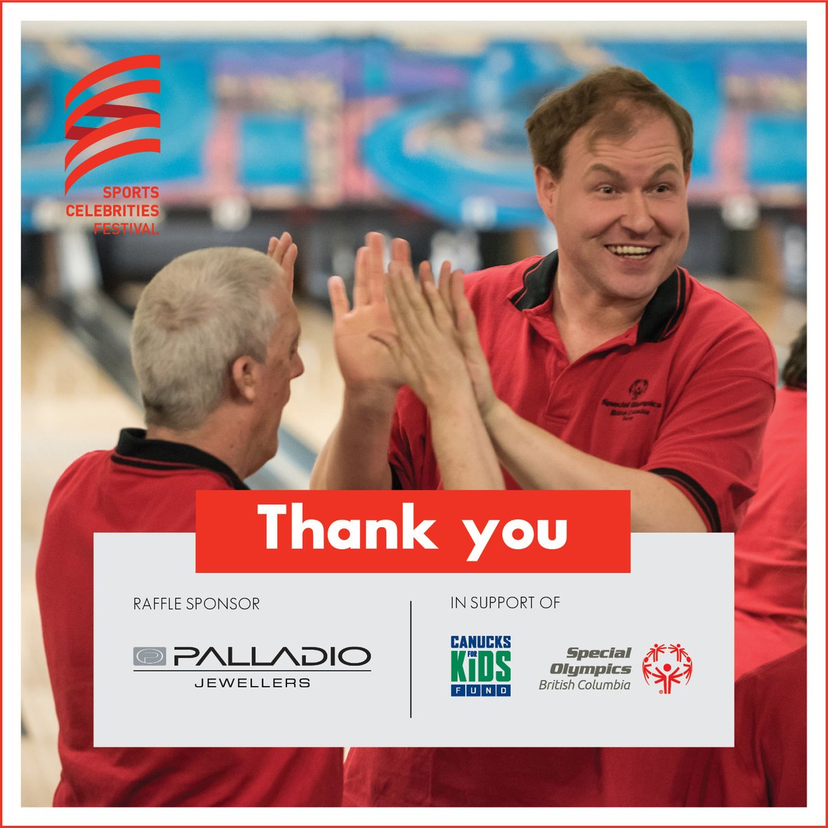 SpecialOBC's tweet photo. Feeling like a big winner thanks to #SCF2020 Raffle Sponsor @PALLADIOyvr! Thank you for supporting Special Olympics BC and @Canucksforkids https://t.co/QBJk3j761h https://t.co/vhrGv5VDN9