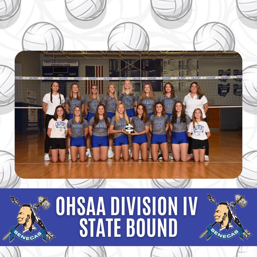 CalvertCatholic's tweet photo. Congratulations Lady Senecas 💙🏐

STATE BOUND 🏆 https://t.co/V6nrwbVcGq