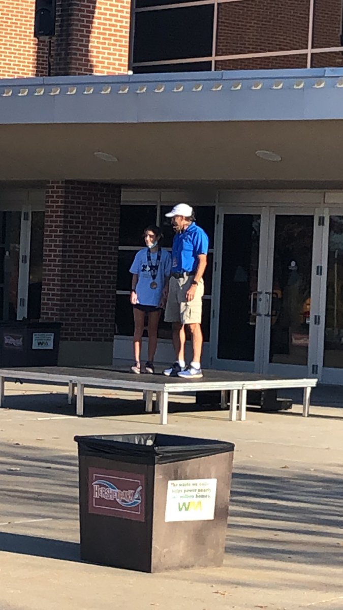 Lydia claiming her state XC medal!