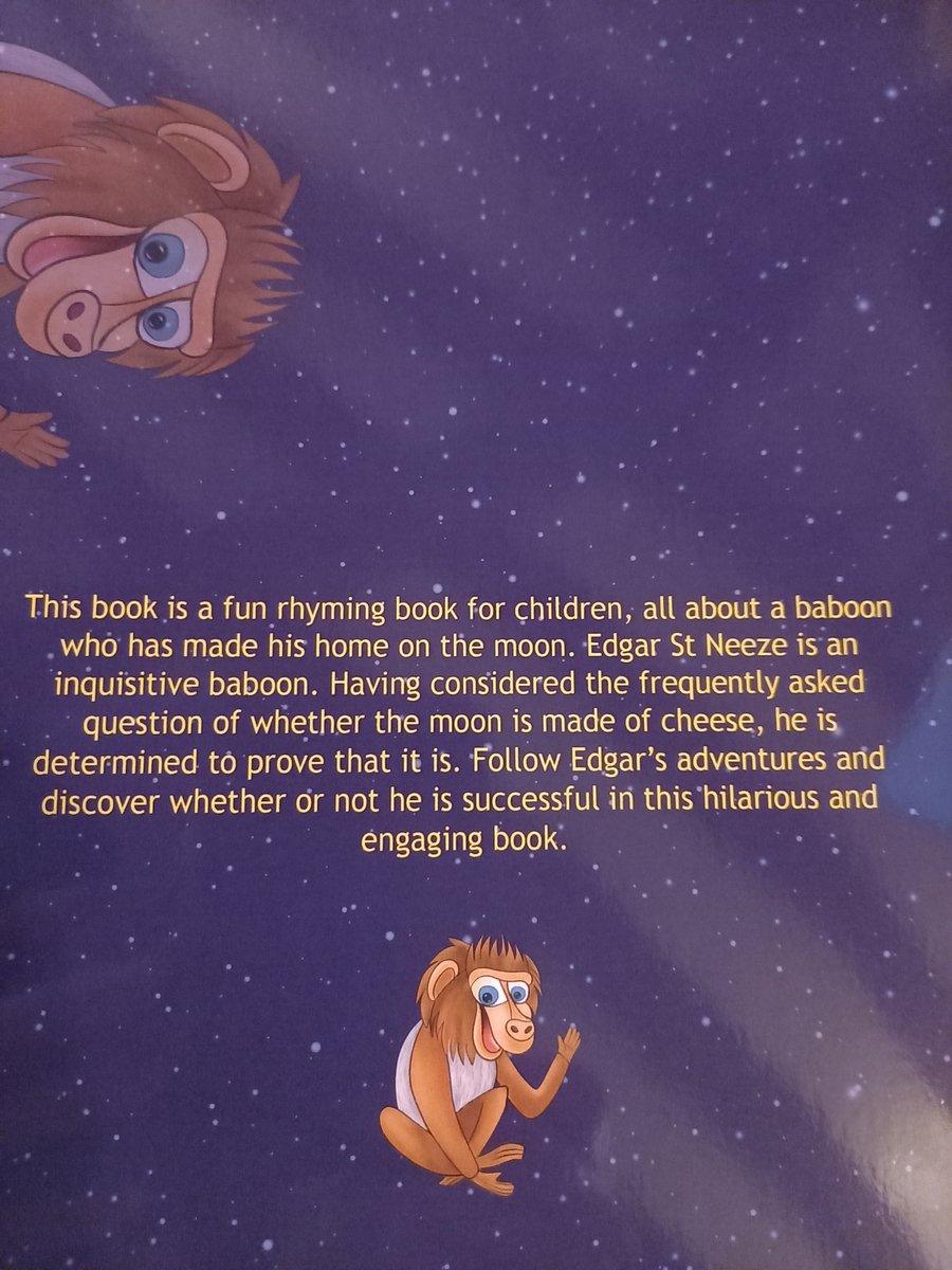 My first book was published in October #picturebook #childrensbook #writingcommunity So excited #BaboonontheMoon