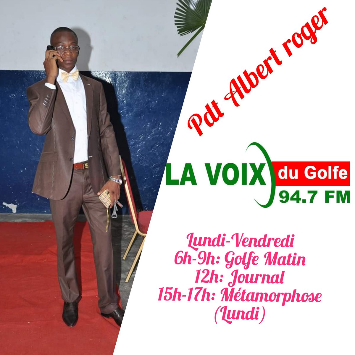 PdtAlbertRoger's tweet photo. Bientôt sur les ondes de la fréquence officielle du savoir 94.7Fm ,  ***Métamorphose** plus qu'une émission radio. https://t.co/kZkum5Oyjb