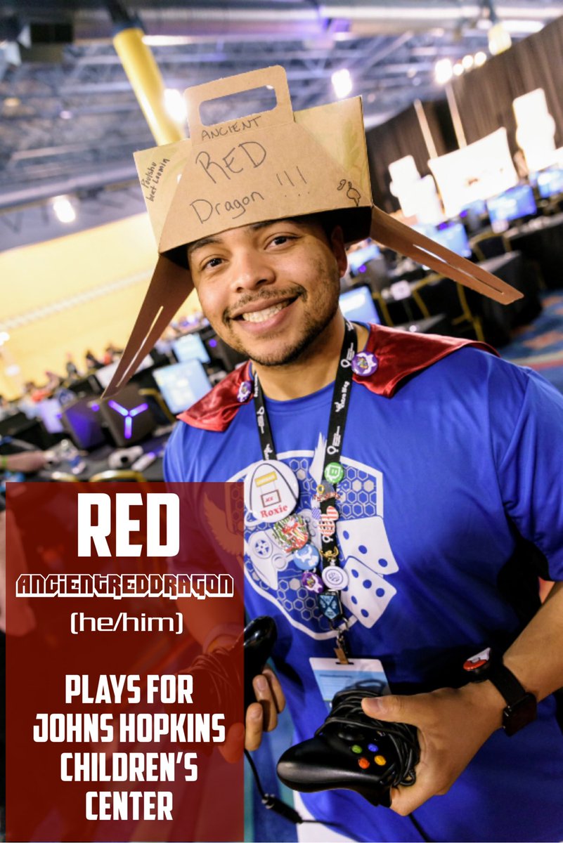  @ATHL337 Red Peláez, aka AncientRedDragon (he/him)Plays for  @HopkinsKids  https://www.extra-life.org/participant/AncientRedDragon