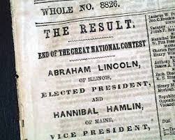 2/Headlines this day, 1860: Lincoln elected