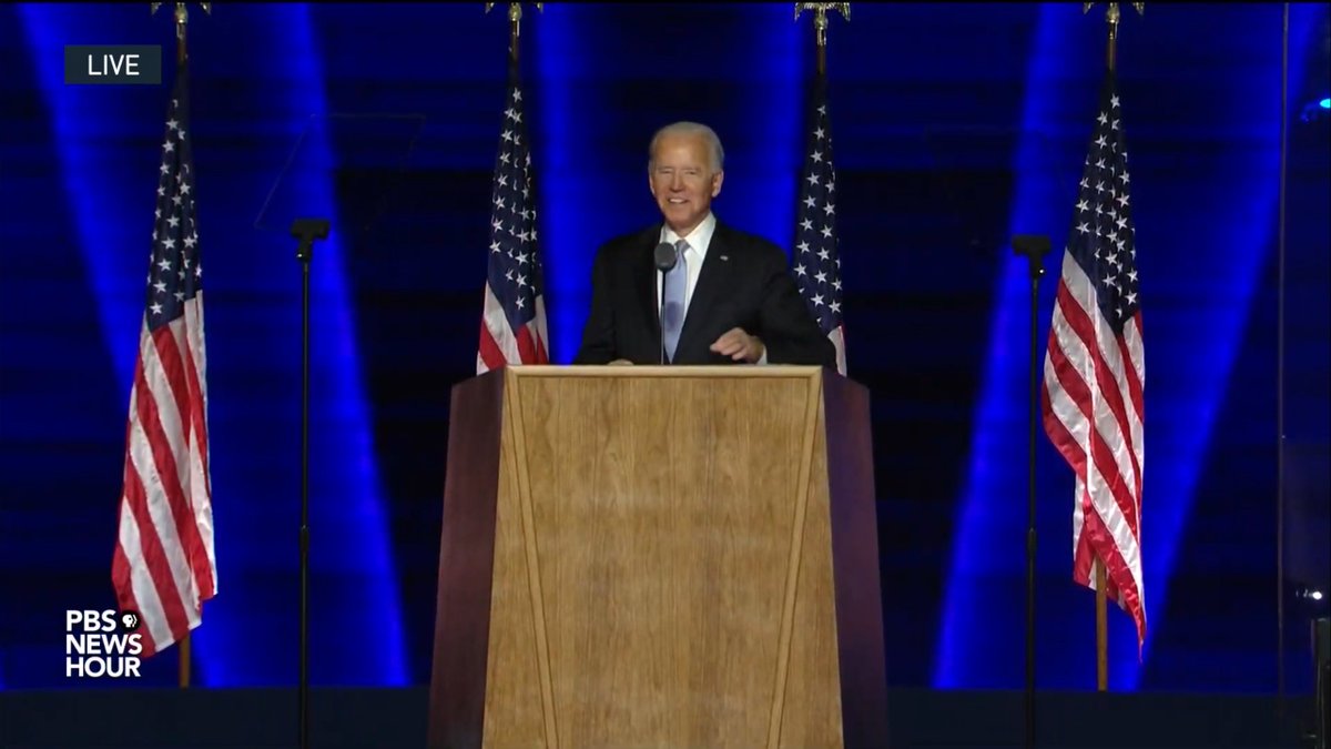 fgdNews's tweet photo. #PresidentElectJoe @JoeBiden: The people of this nation have spoken. We've won with the #MostVotes ever cast in the history of this nation 75M. https://t.co/c2DhOsic6N