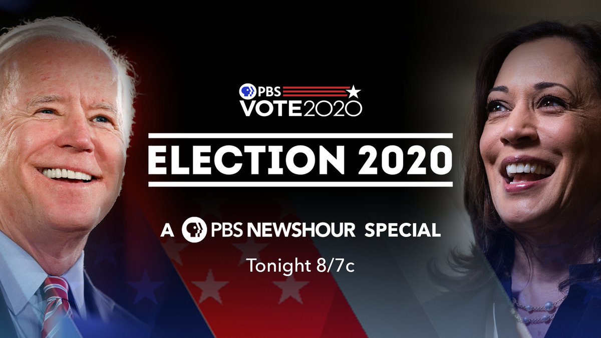 WUCF_PBS_Jazz's tweet photo. WATCH NOW: Following the @AP's declaration of @JoeBiden as the winner of the 2020 U.S. Presidential election, PBS @NewsHour managing editor Judy Woodruff anchors Election 2020 - A PBS NewsHour Special. https://t.co/zXYBXj819d https://t.co/UwsgHjCJRF