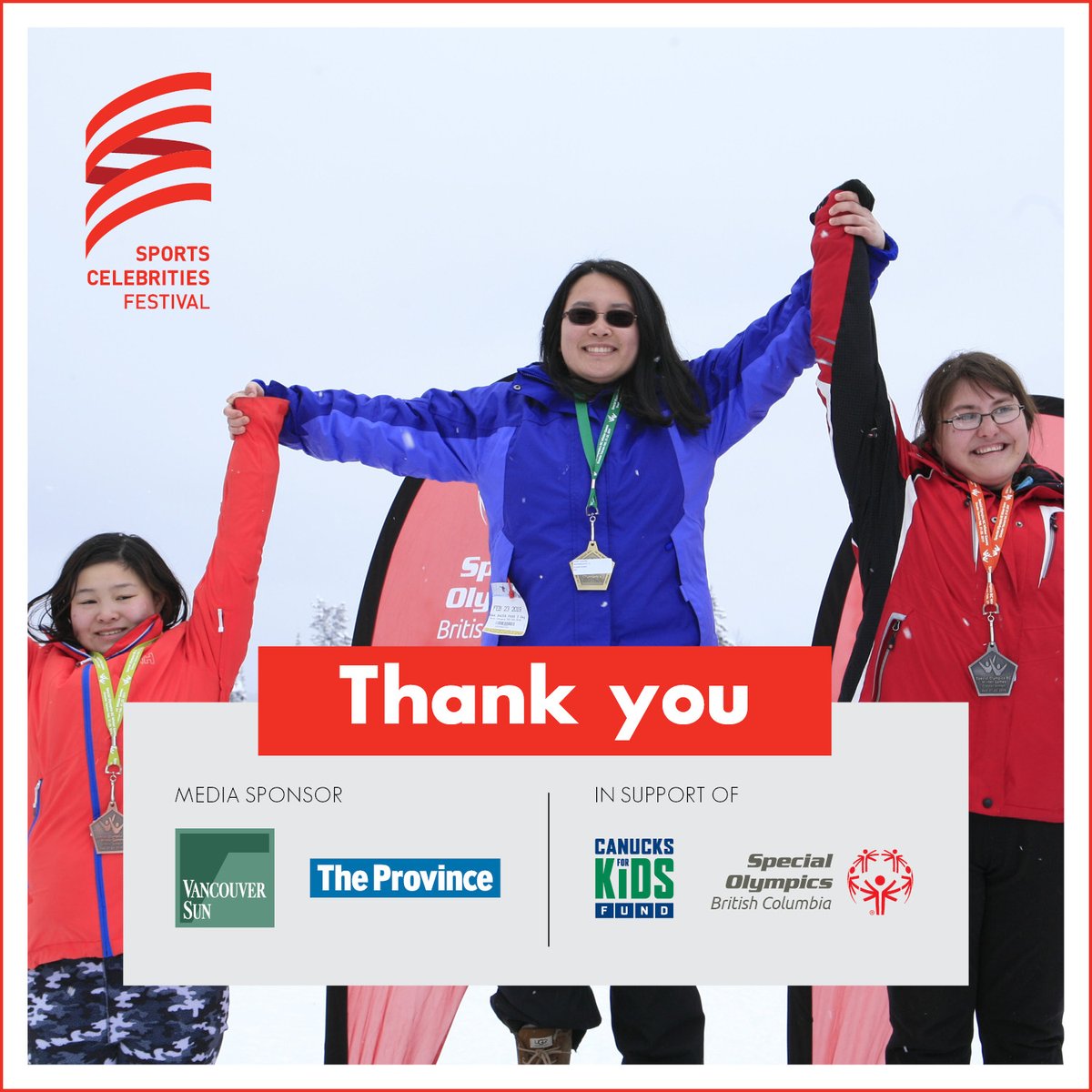 SpecialOBC's tweet photo. Grateful to #SCF2020 Media Sponsor @theprovince @VancouverSun for shining a spotlight on Special Olympics BC and @Canucksforkids! https://t.co/QBJk3j761h https://t.co/CmtVm9Tlpl