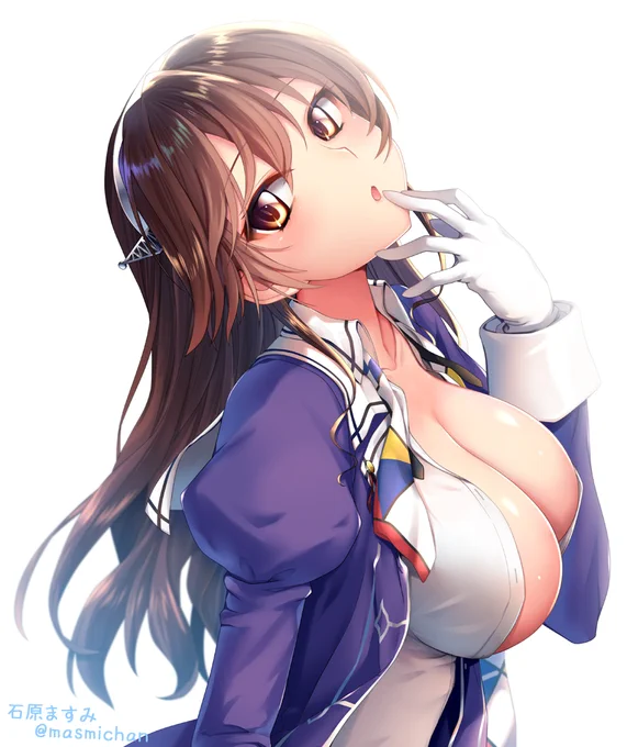 昨日のいいおなかの日に続いて今日はいいおっぱいの日なんですね!(*'Д`)=333 お腹の絵はあまり描いていませんでしたがおっぱい絵ならいろいろあるわよ!ヽ(゜∀゜)ノ

#艦これ
#いいおっぱいの日 