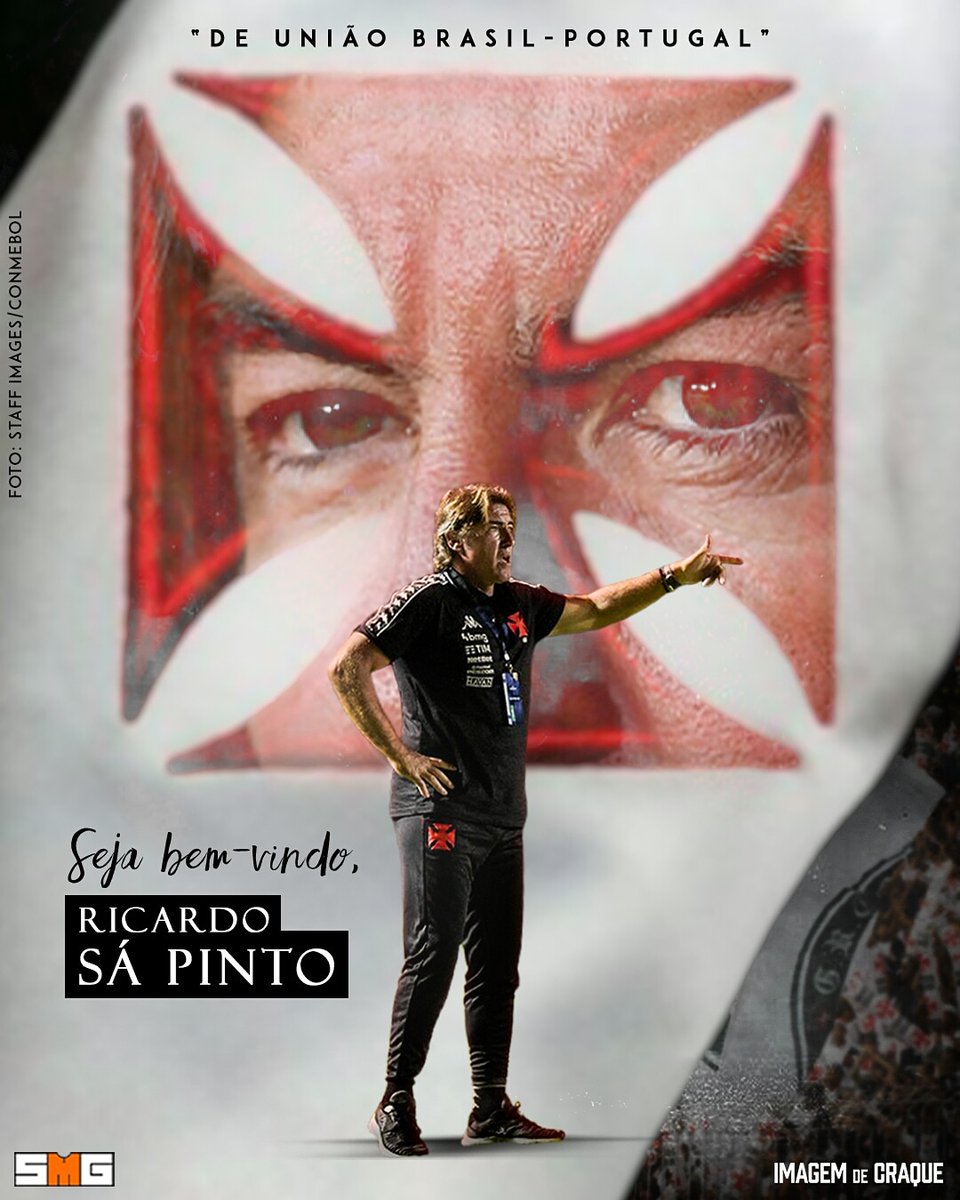 imagemdecraque's tweet photo. Mais um português na área! Seja muito bem-vindo, Ricardo Sá Pinto. Juntamente com @time_smg, seremos responsáveis pelo gerenciamento das redes sociais do treinador do Vasco. 🇵🇹🇧🇷💢 https://t.co/adPtYmOAfP