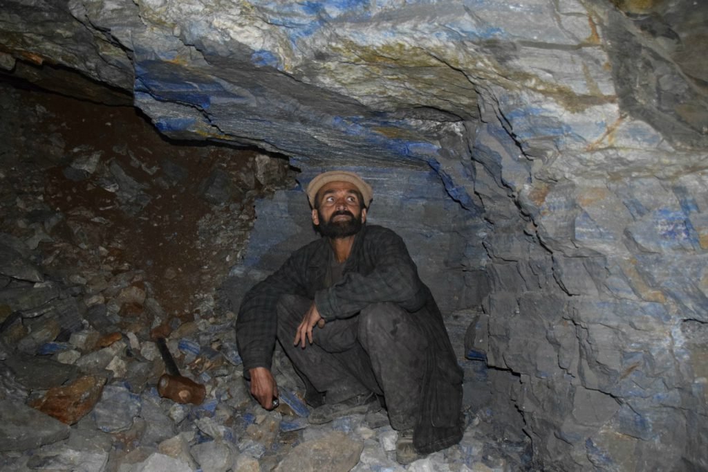 Afghan man in a Lapiz Lazuli mine