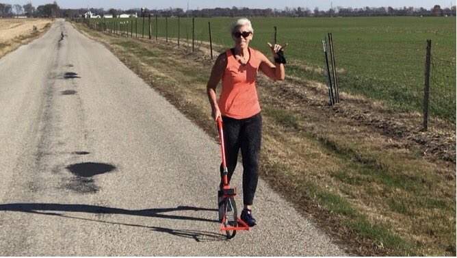 Measured &amp; marked the course I’ll run next weekend for a 5k time trial to signify the end of my 2020 season. Looking forward to seeing the progress I’ve made over the past few months as one race after another was cancelled. Life is good! 😊