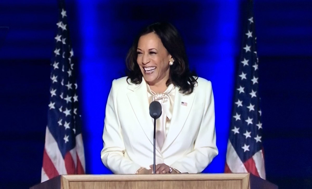 #Breaking - “we the people have the power to build a better future: <a href="/KamalaHarris/">Kamala Harris</a>, the nation’s first female &amp; black #VicePresidentElect addresses supporters in #Wilmington. “You have ushered in a new day for America”. #PresidentElect <a href="/JoeBiden/">Joe Biden</a> to follow. Live now on <a href="/Channel7/">Channel 7</a>.