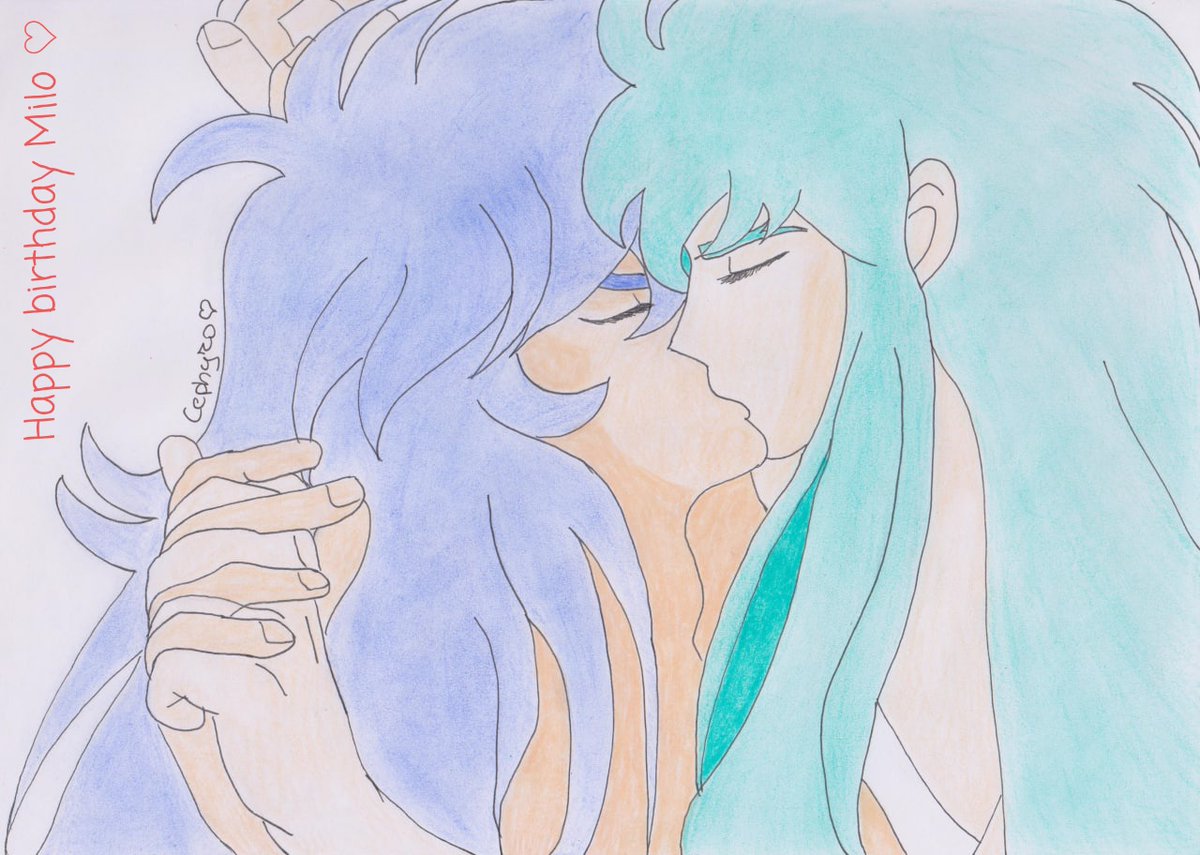 Cephyro's tweet photo. Happy birthday Milo! 🎂🥳🦂♏
#miloxcamus #camusxmilo #scorpionomilo #aquariusnocamus #milodeescorpio #camusdeacuario #saintseiya #saintseiyaship #saintseiyaclassic #saintseiyalove #milodelloscorpione #camusdellacquario #yaoi #saintseiyayaoi #fanart #saintseiyafanart https://t.co/KP6FzwFJ8t