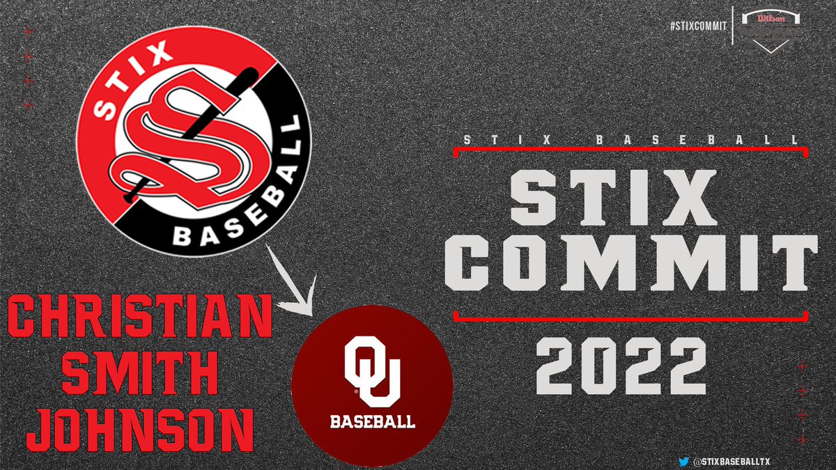 Congrats to <a href="/Christian_sj2/">Christian Smith-Johnson</a> on his commitment to <a href="/OU_Baseball/">Oklahoma Baseball</a>‼️

#STIXFAM #STIXCOMMIT