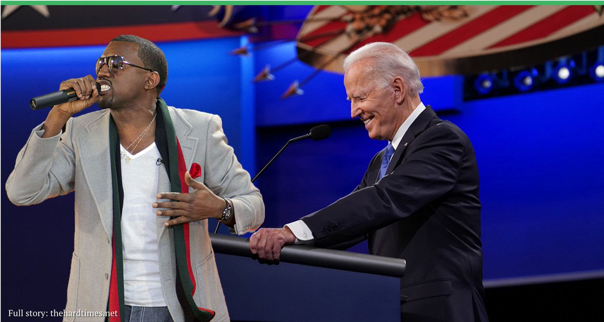 REALpunknews's tweet image. Biden Acceptance Speech Interrupted by Kanye Concession l8r.it/Ke2t