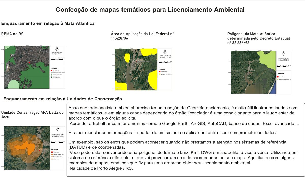 AmbientalSigma's tweet image. #georreferenciamento #mapastematicos #processamentodedados #gestorambiental #gestãoambiental #ArcGIS #AutoCAD #GoogleEarth #analistaambiental #PortoAlegre #riograndedosul #consultoriaambiental #consultorambiental #Excel
