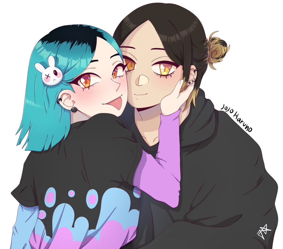 JojoHaruno's tweet photo. Hey there! Uwu
Some haikyuu content for any of you who like haikyuu (*˘︶˘*).。*♡
This is a Post skip kenma with my oc (her name will be revealed later)
#haikyuu #haikyuuoc #haikyuufanart #kenmakozume #kenmaxoc #originalcharacter #myart #digitalart https://t.co/r5W1NeNYIK