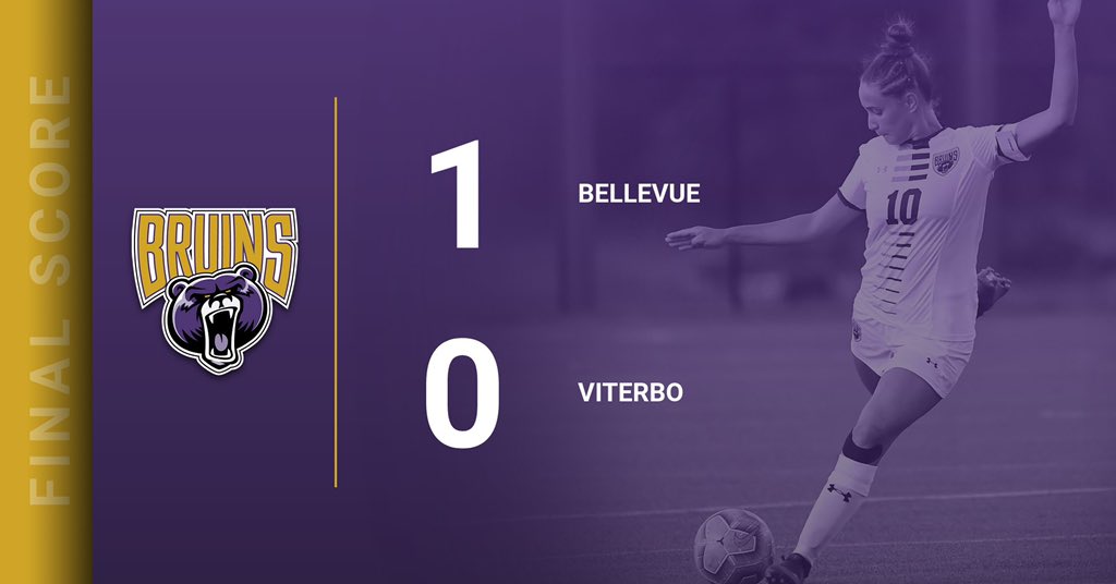 BUBruins's tweet photo. ⚽️BRUINS WIN⚽️

The Bruins won 1-0 against Viterbo🏆💜💛

#NAIAWSOC #Gameday #BUBruins #BPB20 https://t.co/PachRryj6w