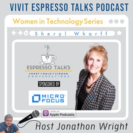 RhondaQuaranta's tweet image. #EspressoTalks Women in Tech series @MicroFocus welcomes Sheryl Wharff. @Jonathon_Wright chats w/her about career/lengthy list of accomplishments. Sheryl offers industry insight &amp;amp; tips for getting started/looking for advancement  bit.ly/3jTTUOH