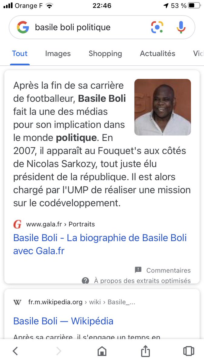 TelecommandeV's tweet image. #MaskSinger Le requin est bien Basile Boli qui a déjà été sur scène avec Soprano et a fait de la politique