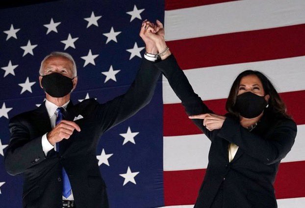 Congratulations  <a href="/JoeBiden/">Joe Biden</a> and <a href="/KamalaHarris/">Kamala Harris</a> !!!!