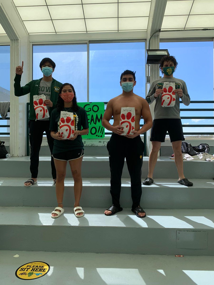 We also want to congratulate Senior Mauricio Rivera and Sophomore Jessamine Barrocio who were named swim captains. They join Sophomore Sean Reyes and Senior Roberto Palacios as captains for the 2020-21 swim season. 💚💛🏊‍♂️🏊‍♀️ <a href="/Rowe006/">Warrior Nation</a>