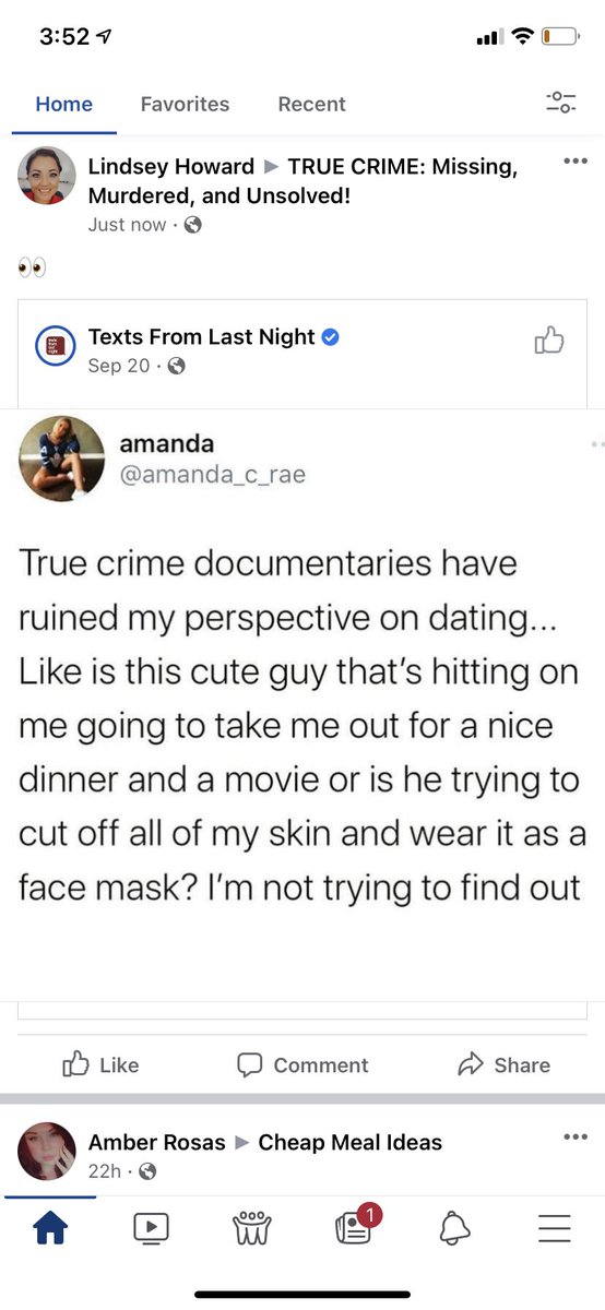 StephenieNicole's tweet photo. @amanda_c_rae just popped up in my True Crime group! 😂 https://t.co/XEMnSTIRmA