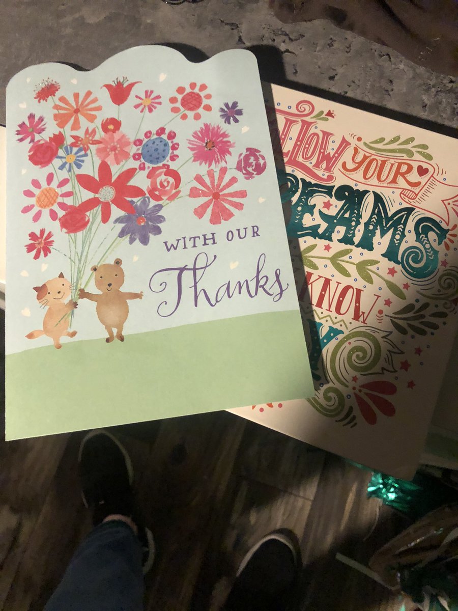 What a nice thoughtful gift full of quotes and thank yous’. Thank you @TeamFierceAtt <a href="/sarahannswer/">Sarah Ann</a> and Thank you <a href="/QuaranTeamLfcc/">QuaranTeam</a>. What a way to start my weekend!