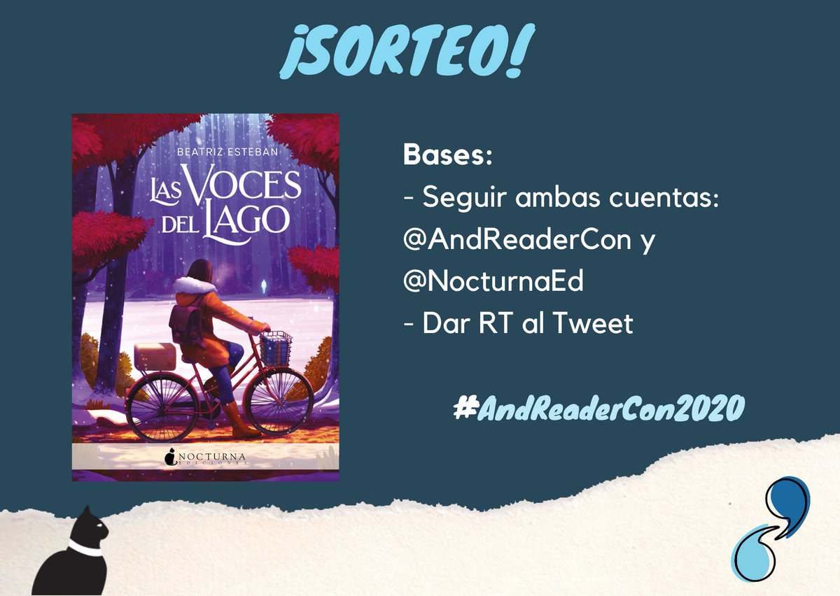 AReaderCon's tweet photo. SORTEO EXPRESS: Las voces del lago, de @BeatrizEsteban_, gracias a @NocturnaEd. Anunciaremos el ganador después de la charla de las 18h.

¡Mucha suerte! 🍀 https://t.co/RXPqnyD3on