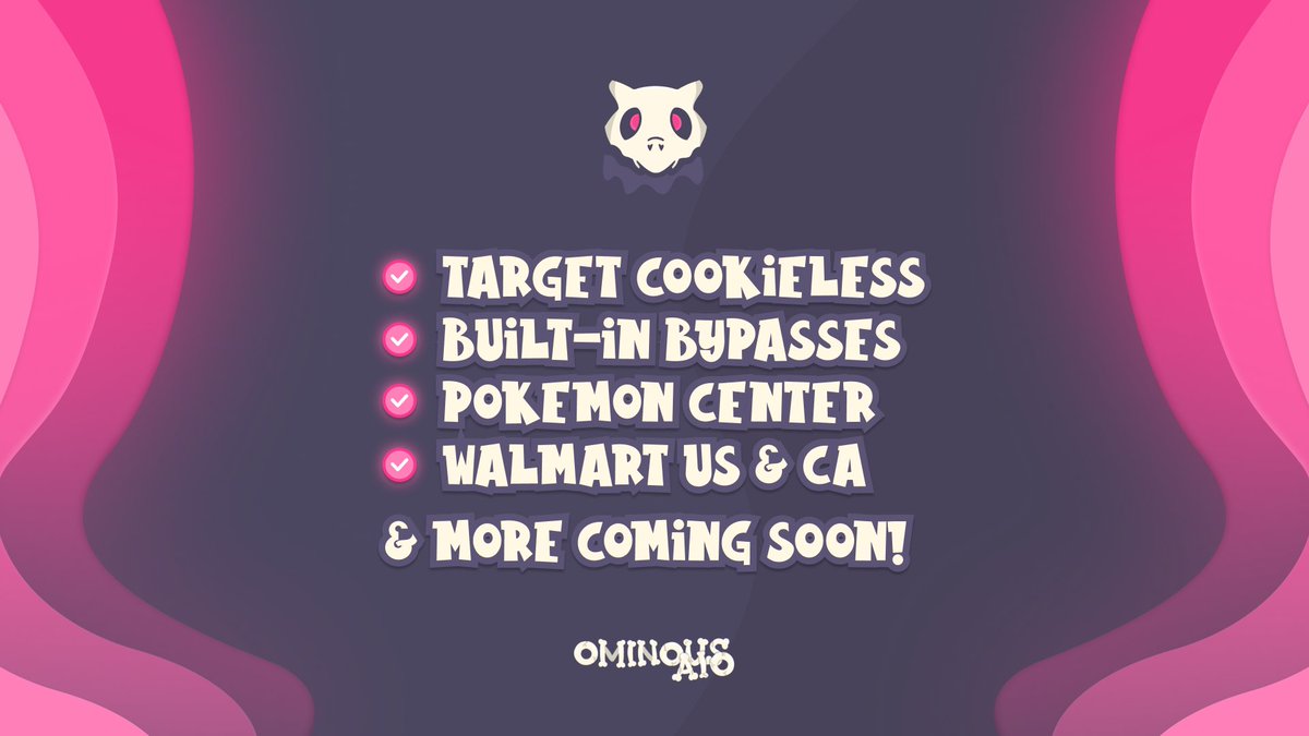 OminousAIO's tweet photo. Who is excited for Ominous? 👻

We will be giving random people who retweet this tweet &amp; follow @OminousAIO the opportunity to beta test our top tier collectible bot. https://t.co/CA1xaz4SfR