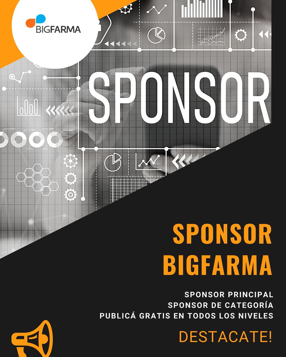 Bigfarma2018's tweet photo. BIGFARMA  - LANZAMIENTO 2020
QUERÉS SER SPONSOR DE BIGFARMA? ESTA LLENO DE BENEFICIOS!
#sponsor #bigfarma #salud #laboratorios #farmacias #droguerias #hospitales #medicamentos #médicos #congresos #eventos #servicios #productos #marketing #marketingonline #compras https://t.co/qhEX3Cjoj8