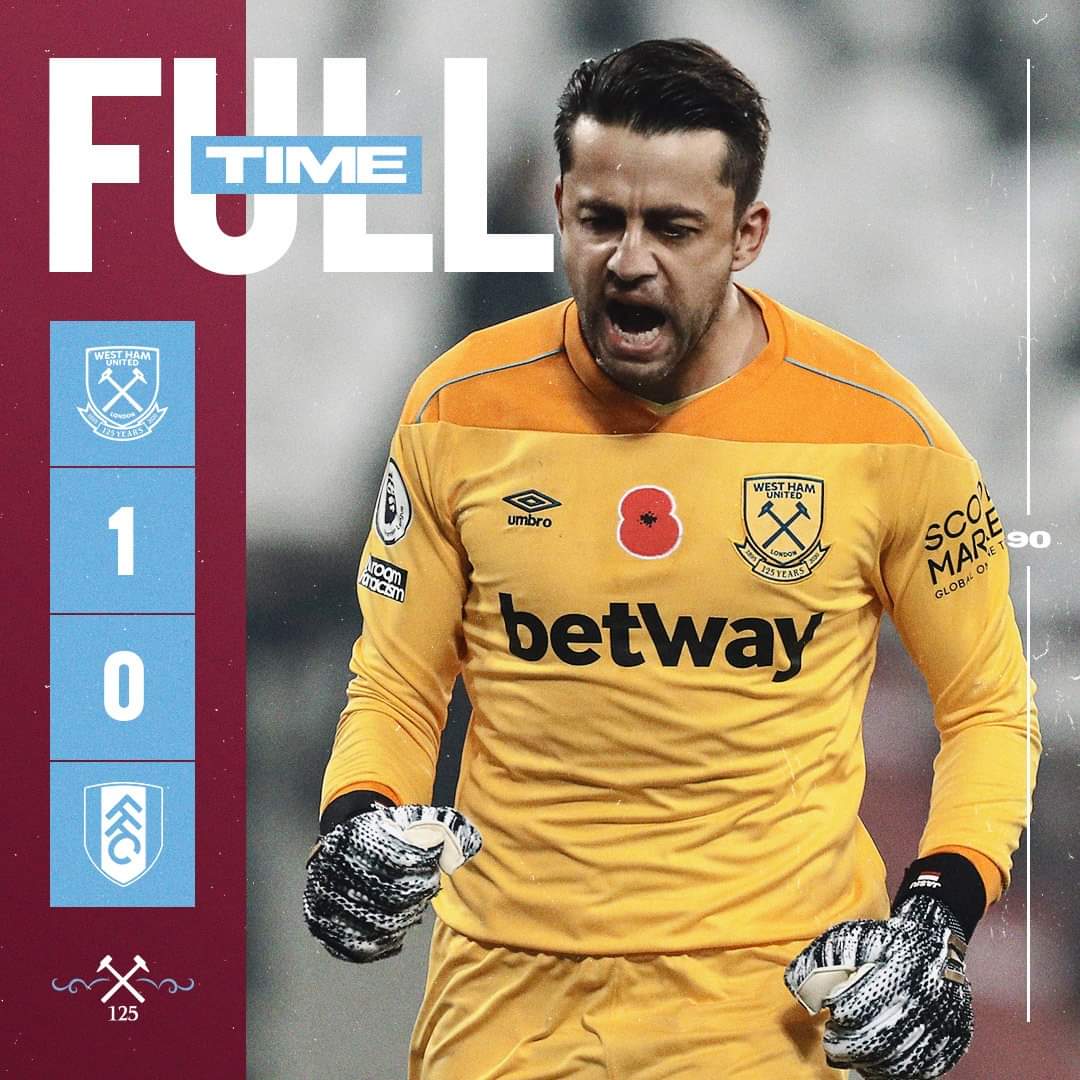 John12Smith08's tweet photo. Saturday 07 November 2020
West Ham United 1 Fulham 0
#WestHamUnited #WestHamUnitedFootballClub #WestHamUnitedFC #WHUFC #WHU #WestHam #ComeOnYouIrons #COYI #Irons #TheIrons #Hammers #TheHammers #ImForeverBlowingBubbles https://t.co/nbRWJPpT2v