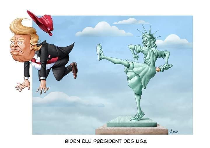 franceinfo on Twitter: ""J'ai remporté l'élection", maintient Donald Trump  ce soir, plusieurs heures après l'annonce de la victoire de Joe Biden  #Election2020… https://t.co/0gwXnaQz6i"