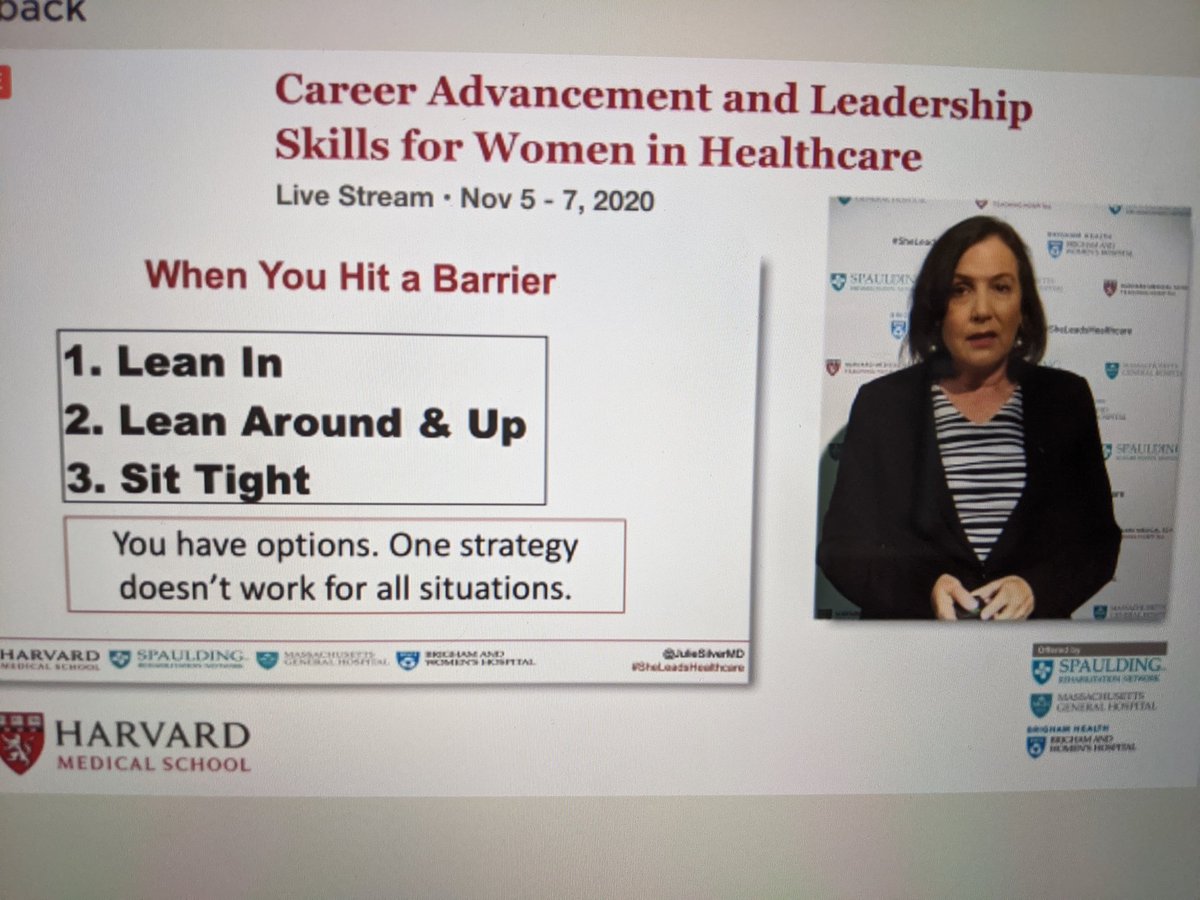 Strategies for women to succeed:

✅Lean In
✅Lean Around and Up
✅Sit Tight 

All acceptable! Fantastic &amp; realistic pathways for women to achieve career goals and success.#Strategy

#HerTimeIsNow 
#SheLeadsHealthcare
