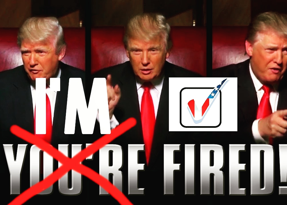 DroomDoeners's tweet photo. @realDonaldTrump You're fired! https://t.co/YQj4vK0sMW