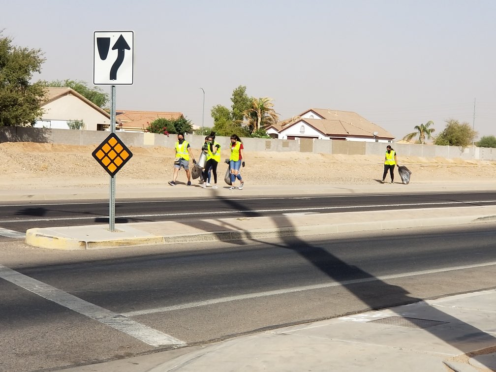 CGUHSD_82's tweet photo. Today, the Vista Grande Student Council and Key Club had 16 students and 2 teachers who collected 20 bags of trash in the parking lots, and along Arizola, Cottonwood , and Clements. Well done Spartans!
#CGUHSDPRIDE https://t.co/ZFJQoR2mOQ