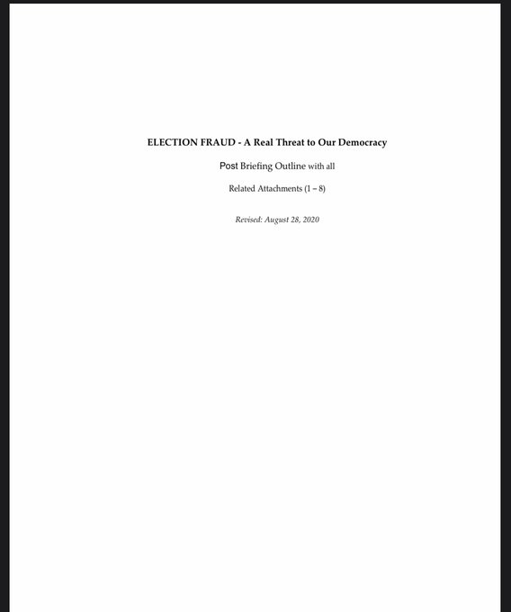  Breaking news folks! I have had some documents that were gifted to me from a journalist, and just got permission to burn everything down. Stay tuned!The FBI refused to investigate previous electronic voter fraud for starts. And so much more!Thread: watch for updates