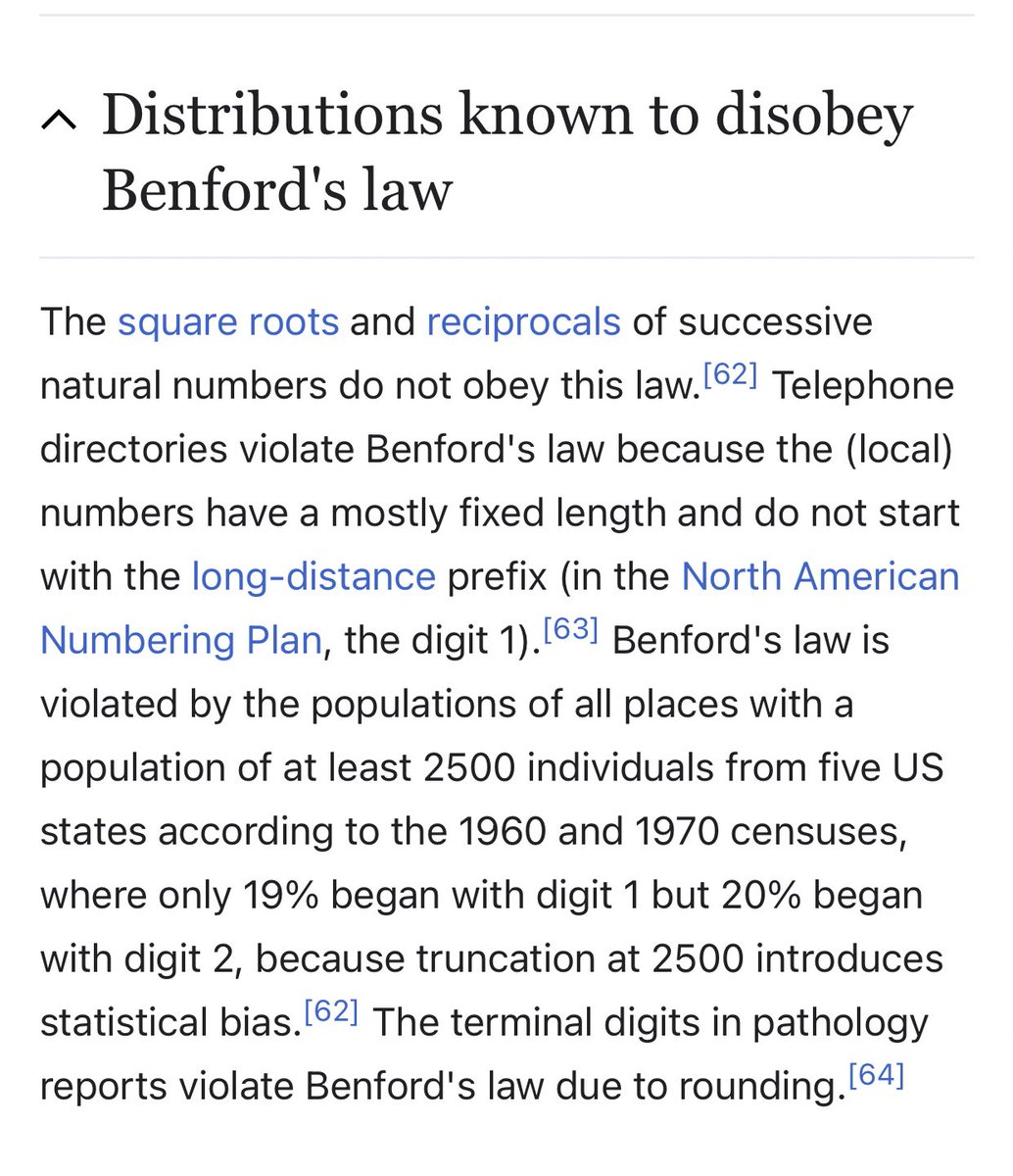 osb_tensor's tweet image. Except there are numerous cases where this law is known not to be followed. I’m certainly not an expert, but I was hoping the guy making claims might explain the claim.. instead, google tells me it may or may not be a valid claim.