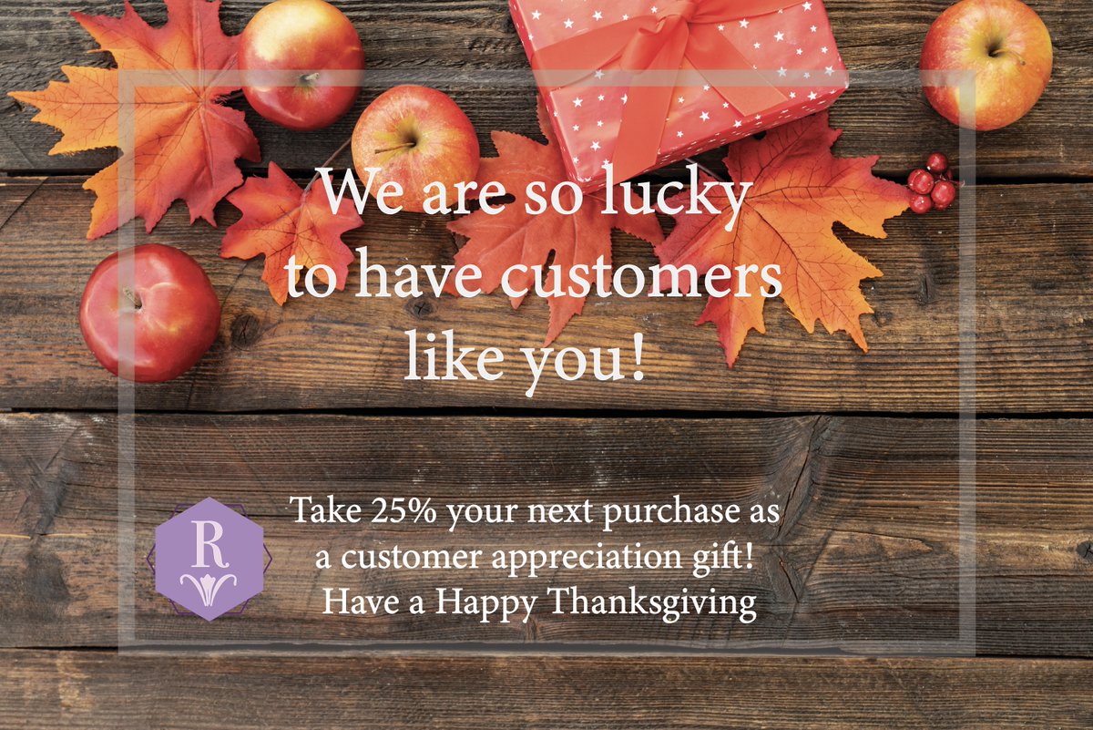 DMCRefined's tweet photo. thanks for being our customer! we sincerely appreciate your business and love, and wanted to give you this customer appreciation gift as a thank you! 🎁
take 25% off your next purchase at Refined! 
use code TYGIFT2020 in the checkout 🥧
#GivingThanks2020 https://t.co/a3qLdwEbVW