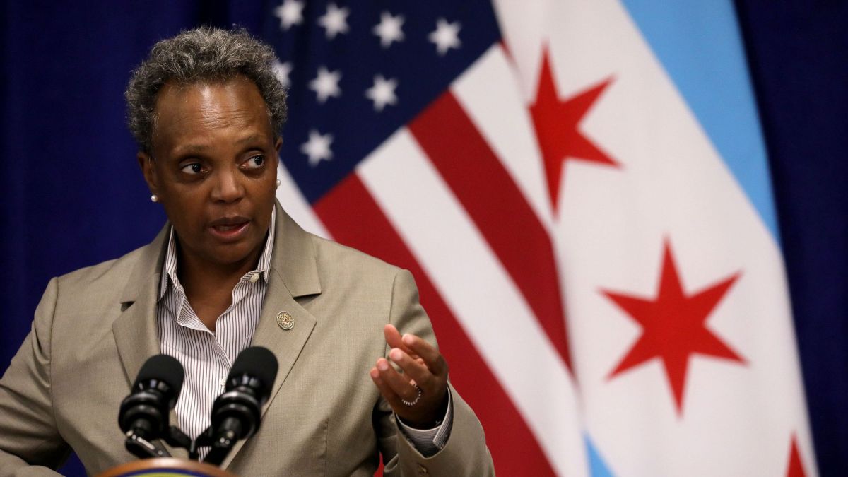 nbcchicago's tweet photo. ‘America is Back:' Lightfoot Addresses Biden's Election, Chicago Celebrations Following Announcement https://t.co/q7uDHML77I https://t.co/BZgQRjQasv