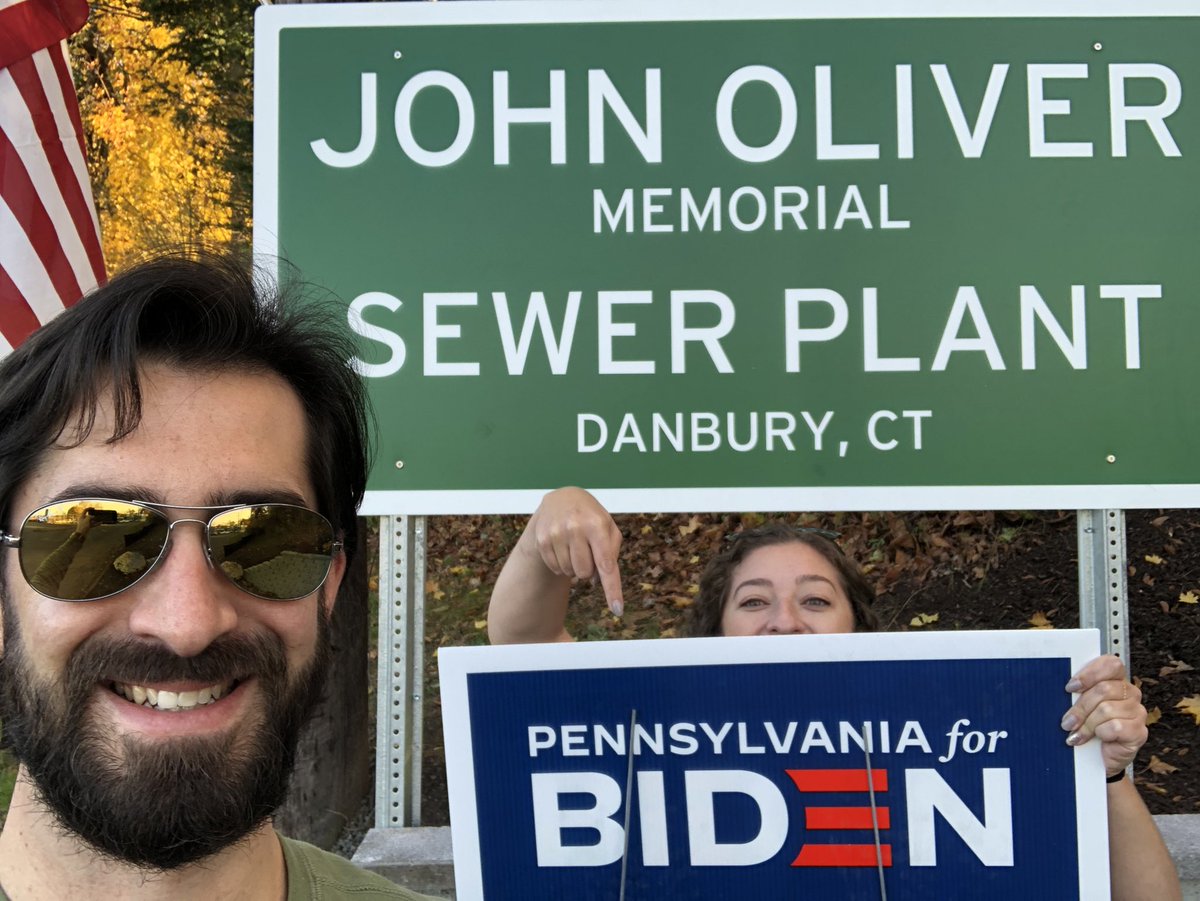 itsmona's tweet photo. We thought this was an appropriate way to celebrate this momentous moment. Thank you @LastWeekTonight and Pennsylvania! #JOEBIDEN2020 #KamalaHarrisVP #Pennsylvania2020 https://t.co/KExh2dGLjf